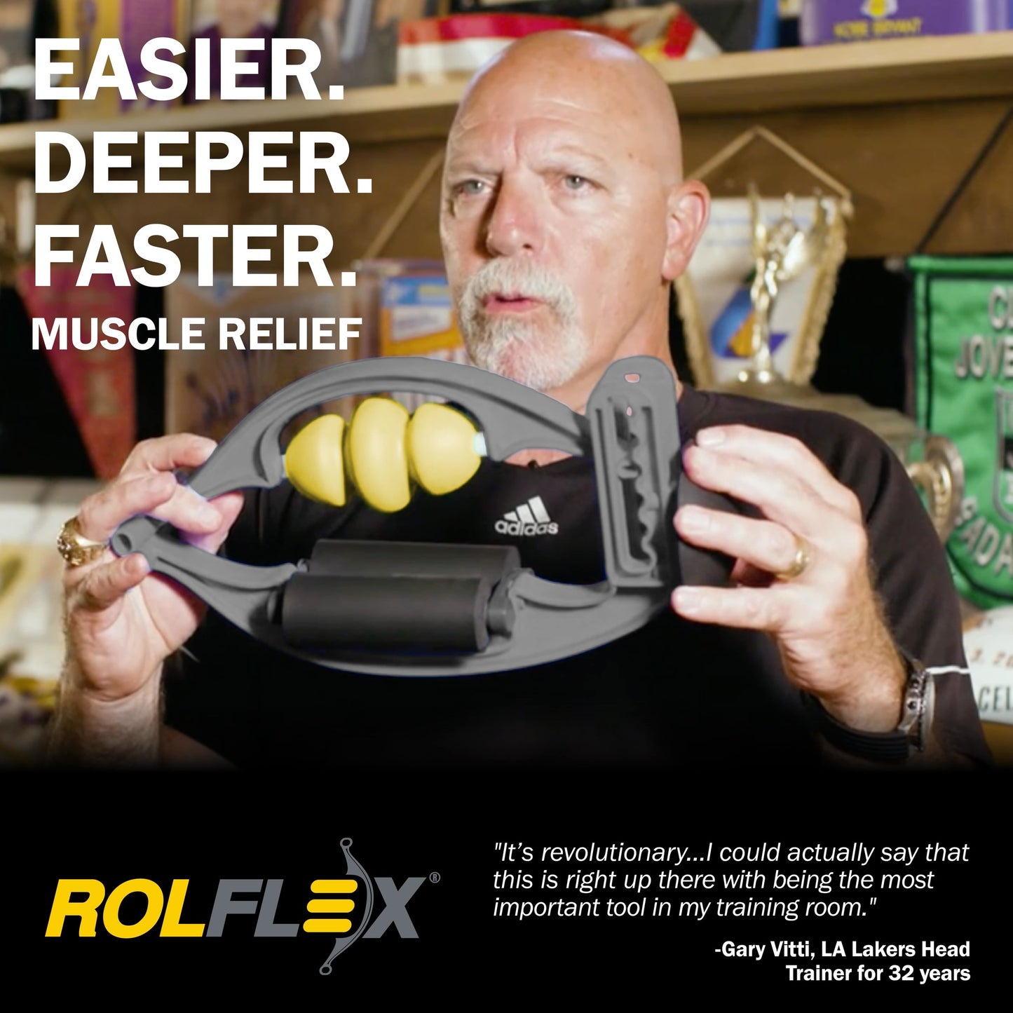 rolflex deep tissue massager endorsement from NBA trainer